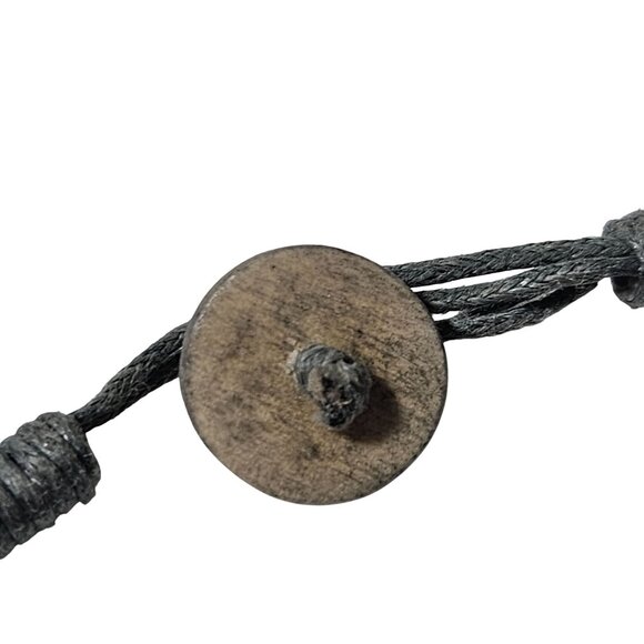 Handcrafted Abstract Pendant Necklace Leopard Print Mother of Pearl Accents - Picture 5 of 9